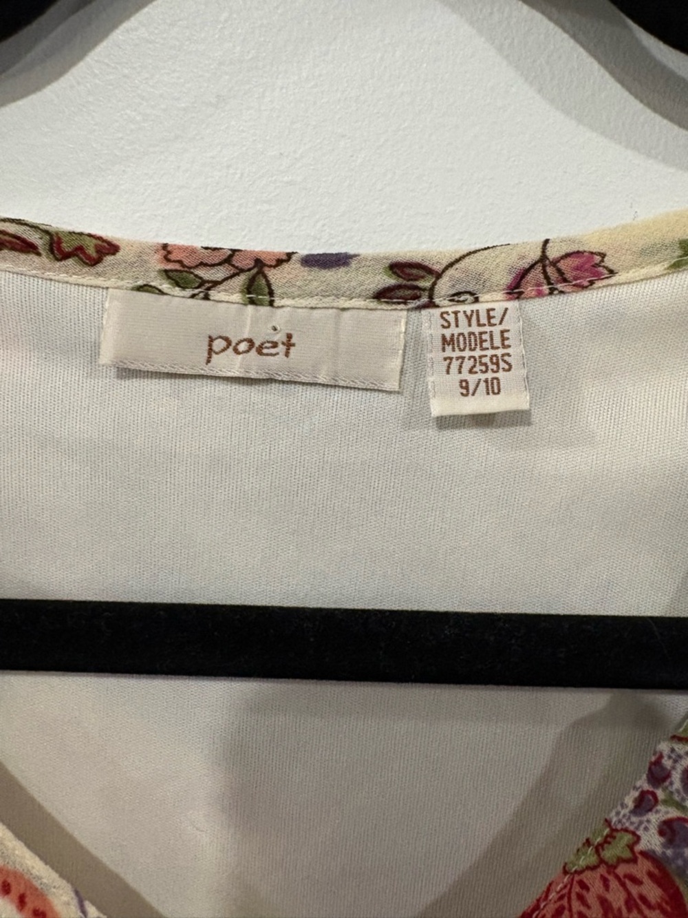 Floral Paisley Ruffle-Trim Sleeveless Dress in Cream brand: poet - Picture 2 of 8